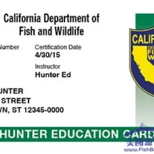 Media 'california-hunting-card.jpg' in category 'Hunting Law, Gun & Ammo USA! 美國狩獵法律法槼和槍支彈藥！Media-媒體庫'